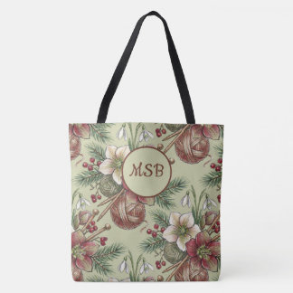 Weihnachts-Strickhandwerk-Tasche Tasche