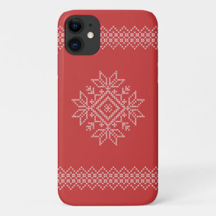 Weihnachts Strickkunst Schneeflocken saisonale Case-Mate iPhone Hülle