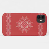 Weihnachts Strickkunst Schneeflocken saisonale Case-Mate iPhone Hülle (Rückseite (Horizontal))