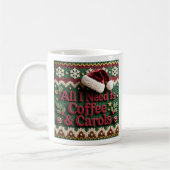 Weihnachts-Strickpullover Alles, was ich brauche, Kaffeetasse (Links)