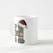 Weihnachts-Strickpullover Buchstabe H Weihnachtsma Kaffeetasse (Vorderseite Links)