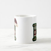 Weihnachts-Strickpullover Buchstabe H Weihnachtsma Kaffeetasse (Mittel)