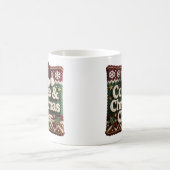 Weihnachts-Strickpullover Kaffee & Weihnachtsmann- Kaffeetasse (Mittel)