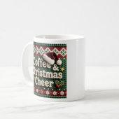 Weihnachts-Strickpullover Kaffee & Weihnachtsmannm Kaffeetasse (Vorderseite Links)