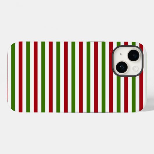 Weihnachts-Strips-Handy-Fall Case-Mate iPhone Hülle (Rückseite (Horizontal))