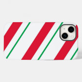 Weihnachts-Strips-Handy-Fall Case-Mate iPhone Hülle (Rückseite (Horizontal))