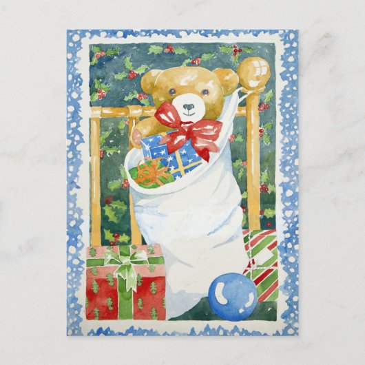 Weihnachts-Strumpf 2011 Feiertagspostkarte (Vorderseite)