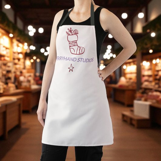 Weihnachts-Strumpf Artisan Holiday Schürze