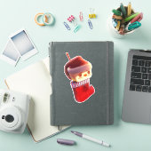 Weihnachts-Strumpf Aufkleber (iPad Hülle)