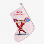 Weihnachts-Strumpf Bodybuilder Santa Gift Kleiner Weihnachtsstrumpf (Rückseite (Hängend))