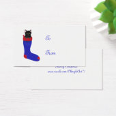 Weihnachts-Strumpf-Chat, Geschenkartikel, Visitenk (Schreibtisch)