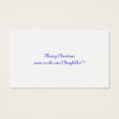 Weihnachts-Strumpf-Chat, Geschenkartikel, Visitenk (Rückseite)