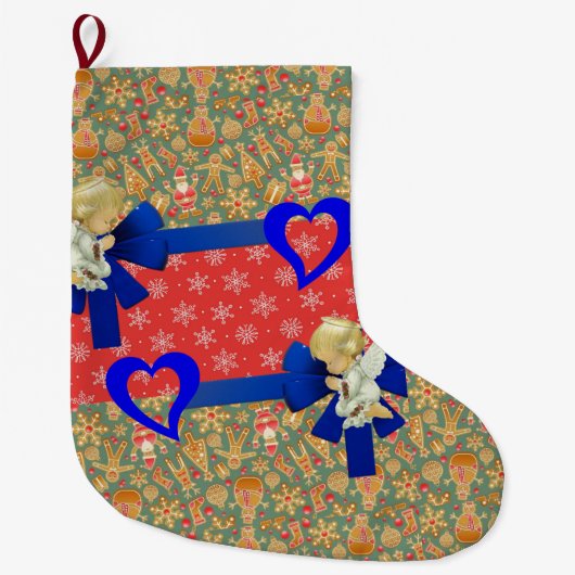 Weihnachts-Strumpf, Christmas Baby Angel Großer Weihnachtsstrumpf (Vorderseite)