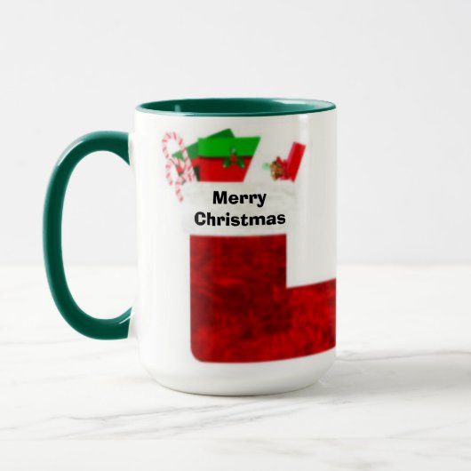 Weihnachts-Strumpf Combo-Cup Tasse (Links)