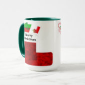 Weihnachts-Strumpf Combo-Cup Tasse (Vorderseite Links)