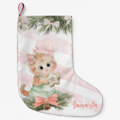 Weihnachts-Strumpf-Cookies Katze Kleiner Weihnachtsstrumpf (Vorderseite)