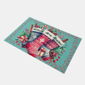 Weihnachts-Strumpf Door Mat Fußmatte (Schrägansicht)