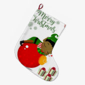 Weihnachts-Strumpf, Elf Großer Weihnachtsstrumpf (Vorderansicht (hängend))