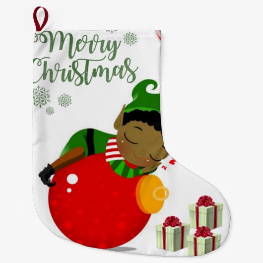 Weihnachts-Strumpf, Elf Großer Weihnachtsstrumpf (Vorderseite)