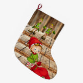 Weihnachts-Strumpf, Elf Großer Weihnachtsstrumpf (Vorderansicht (hängend))