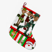 Weihnachts-Strumpf, Elf Großer Weihnachtsstrumpf (Vorderansicht (hängend))