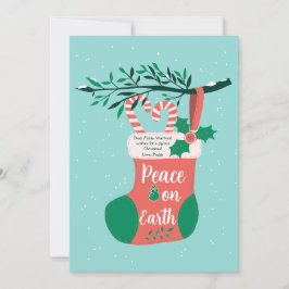 Weihnachts-Strumpf Feiertagskarte