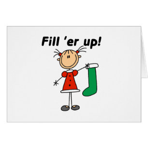 Weihnachts-Strumpf füllen 'er Up Tshirts und Gesch