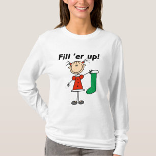 Weihnachts-Strumpf füllen 'er Up Tshirts und Gesch