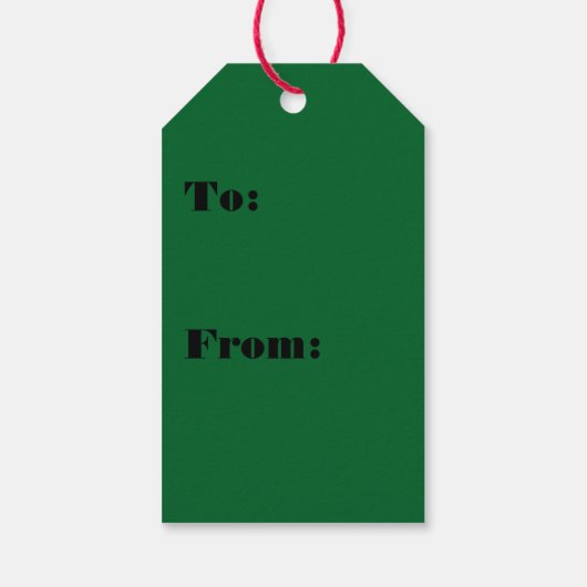 Weihnachts-Strumpf Geschenkanhänger (Rückseite)