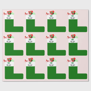 Weihnachts-Strumpf Geschenkpapier