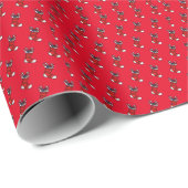Weihnachts-Strumpf Geschenkpapier (Rolleneckpunkt)