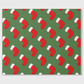 Weihnachts-Strumpf Geschenkpapier (Flach)