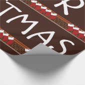 Weihnachts-Strumpf Geschenkpapier (Ecke)
