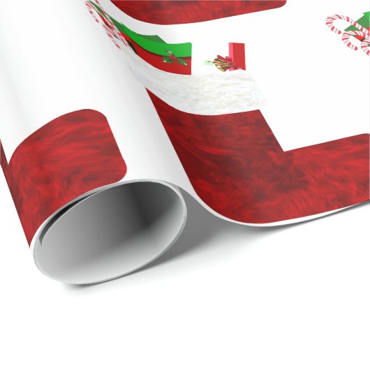 Weihnachts-Strumpf Geschenkpapier (Rolleneckpunkt)