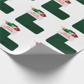 Weihnachts-Strumpf Geschenkpapier (Ecke)