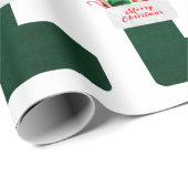 Weihnachts-Strumpf Geschenkpapier (Rolleneckpunkt)
