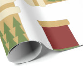 Weihnachts-Strumpf Geschenkpapier (Rolleneckpunkt)