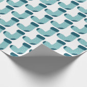Weihnachts-Strumpf Geschenkpapier (Ecke)