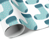 Weihnachts-Strumpf Geschenkpapier (Rolleneckpunkt)