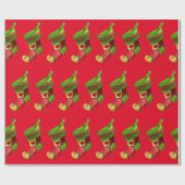 Weihnachts-Strumpf Geschenkpapier (Flach)