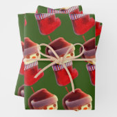 Weihnachts-Strumpf Geschenkpapier Set (Beispiel)