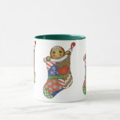 Weihnachts-Strumpf Gingerbrett Kaffeezubereitung T Tasse (Zentrum)