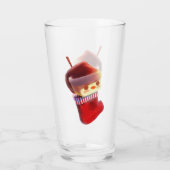 Weihnachts-Strumpf Glas (Rückseite)