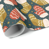 Weihnachts-Strumpf Gloves Weihnachtsfeiertag Geschenkpapier (Rolleneckpunkt)