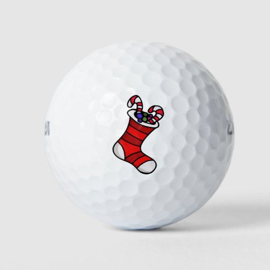 Weihnachts-Strumpf Golfball (Vorderseite)