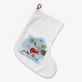 Weihnachts-Strumpf groß Großer Weihnachtsstrumpf (Vorderansicht (hängend))