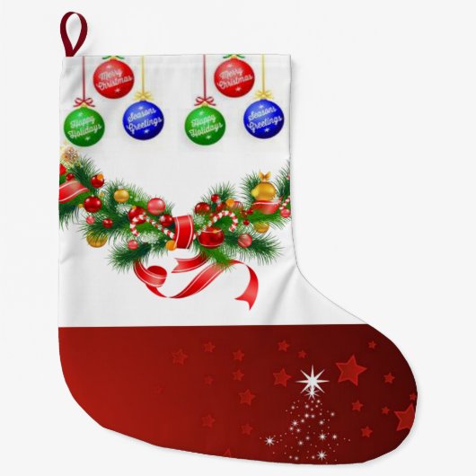 Weihnachts-Strumpf Großer Weihnachtsstrumpf (Vorderseite)