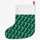Weihnachts-Strumpf - Grüne Süßspeisen mit Namen Großer Weihnachtsstrumpf (Rückseite)