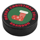 Weihnachts-Strumpf Hockey Puck (3/4)