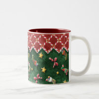 Weihnachts-Strumpf im Candy Cane Strip Coffee Cup
